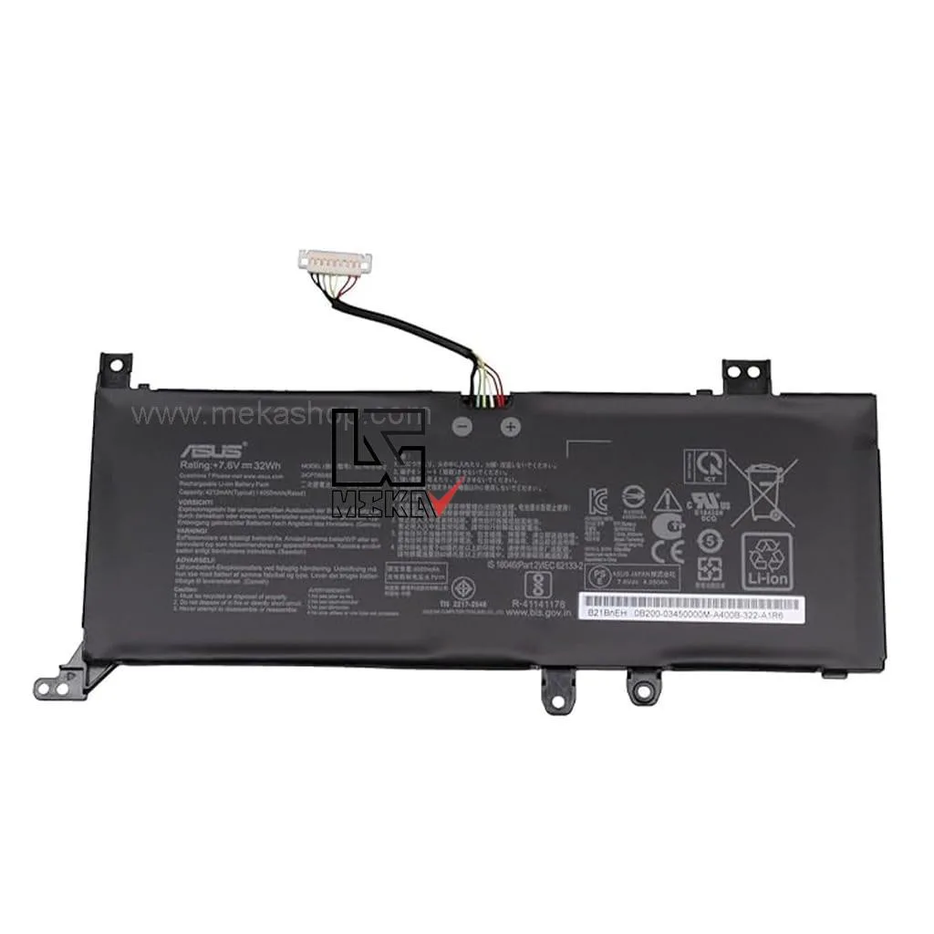 باتری اورجینال Asus مدل B21N1818-1 مناسب لپ تاپ Asus R521