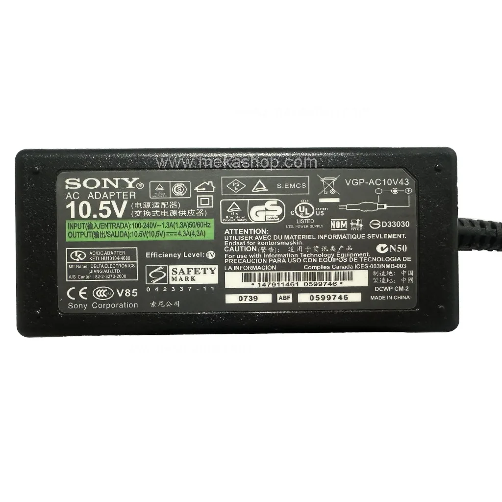 Sony 10.5V 4.3A 4.8 1.7