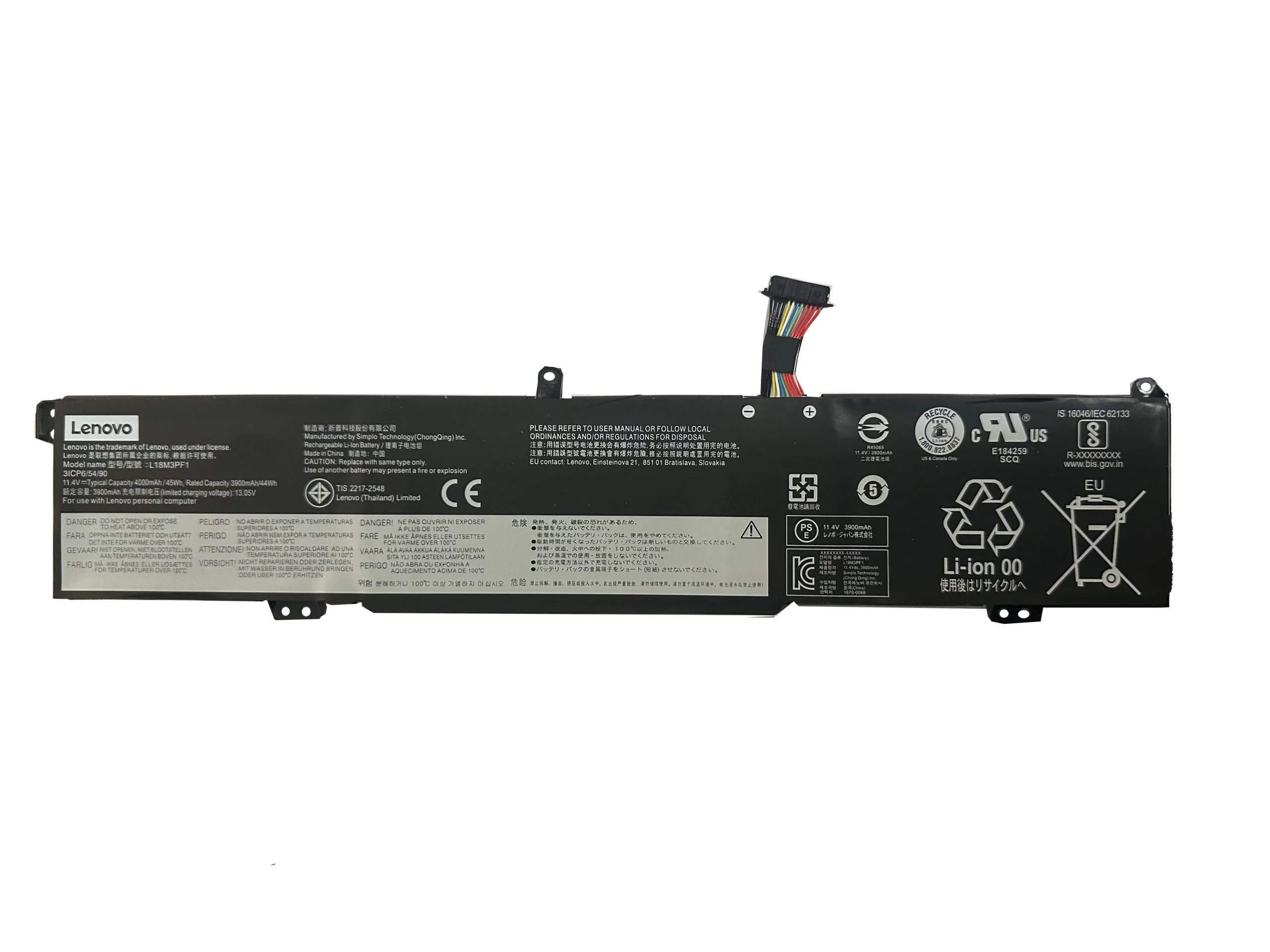 باتری اورجینال لپ تاپ لنوو Pn: L18M3PF1) Lenovo...