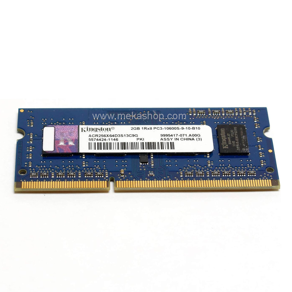 رم لپ تاپ کینگستون Kingston DDR3 1333MHz PC3-10600 2GB