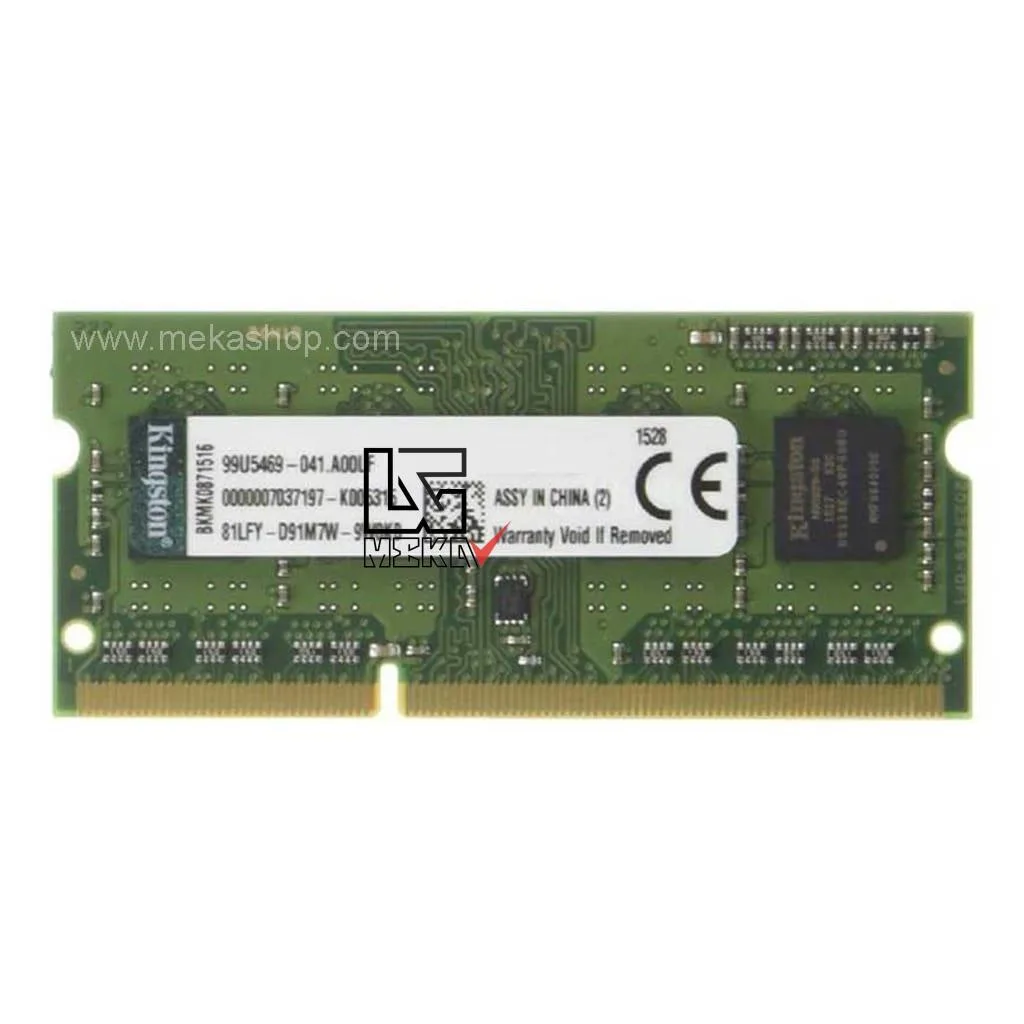 رم لپ تاپ کینگستون Kingston DDR3 1333MHz PC3 CL9 4GB