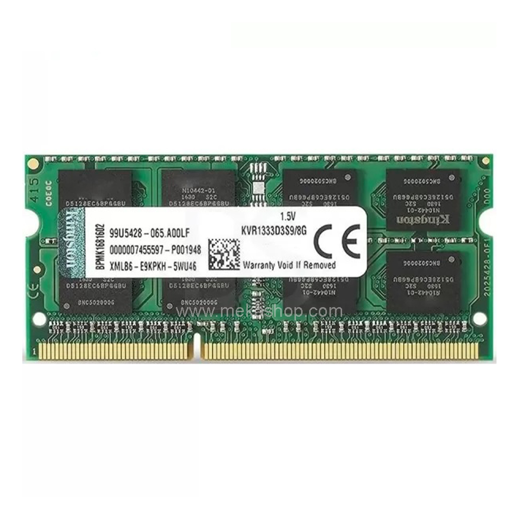 رم لپ تاپ کینگستون Kingston DDR3 1333MHz PC3-10600 8GB