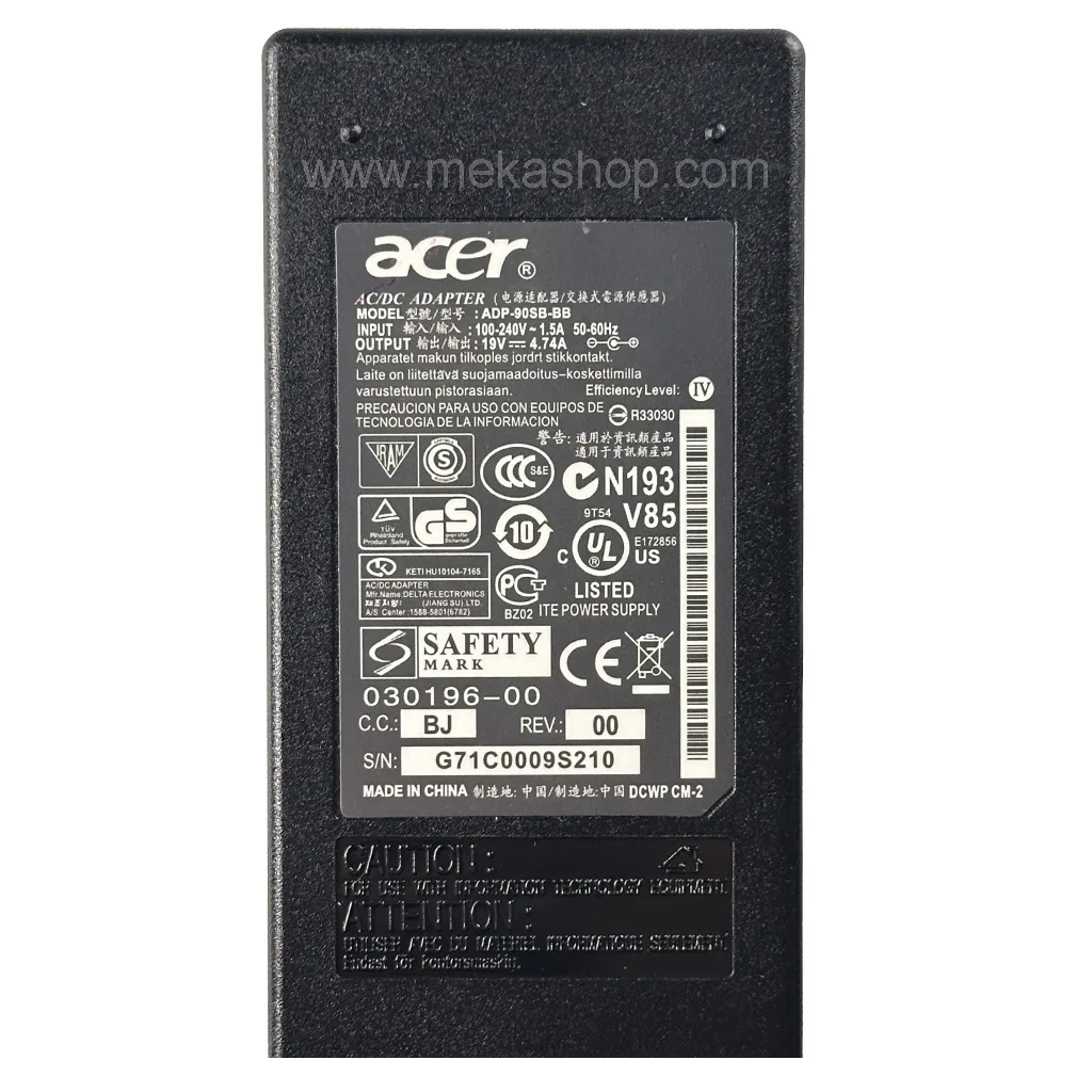 ACER 19V 4.7A 5.5 1.7