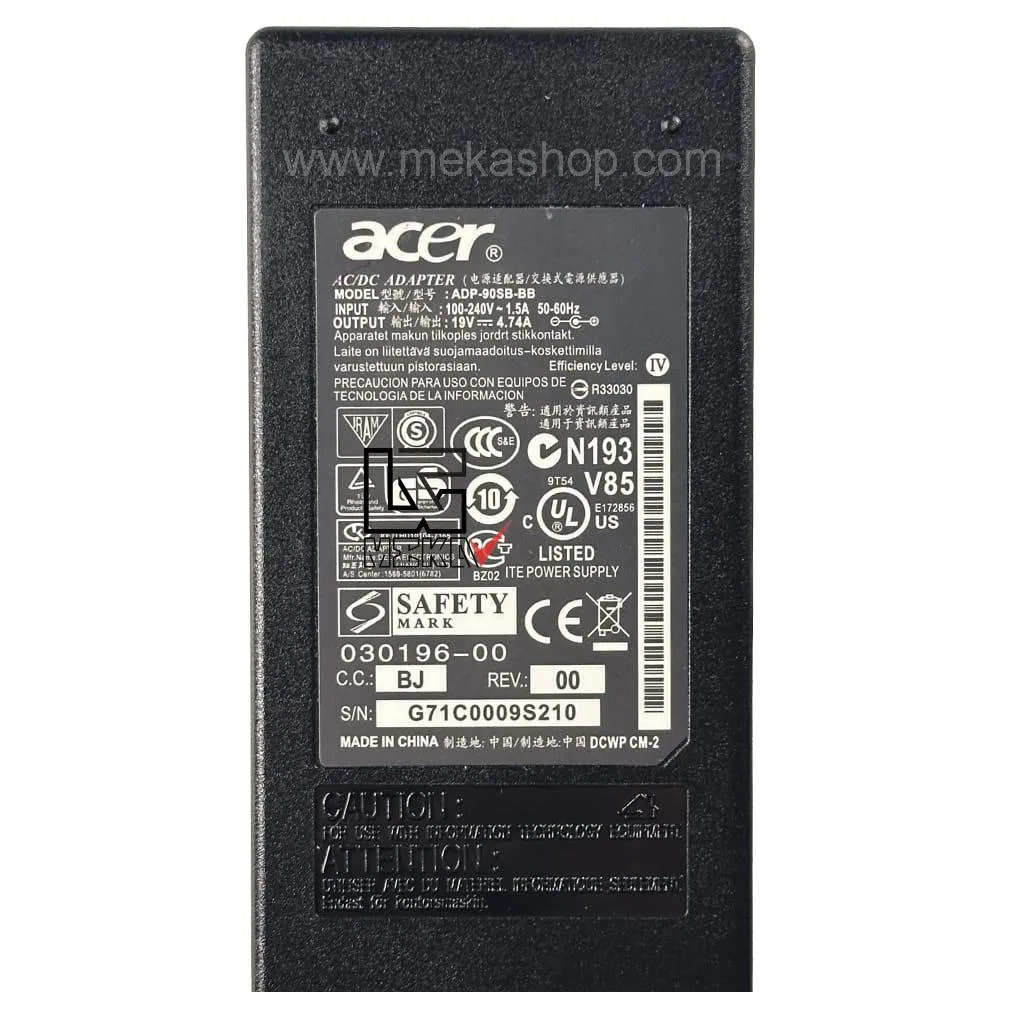 ACER 19V 4.7A 5.5 1.7