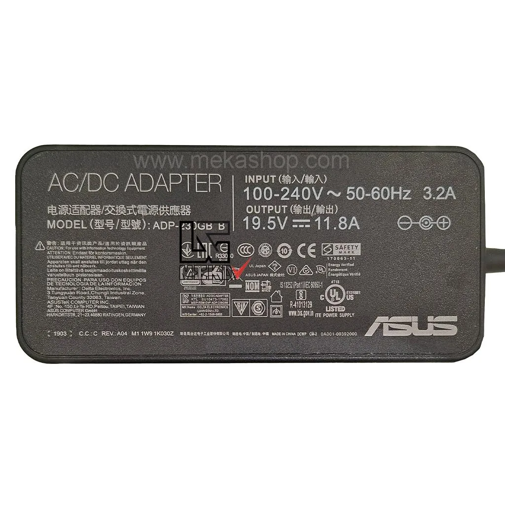 Asus 19.5V 11.8A Pin 6.03.7