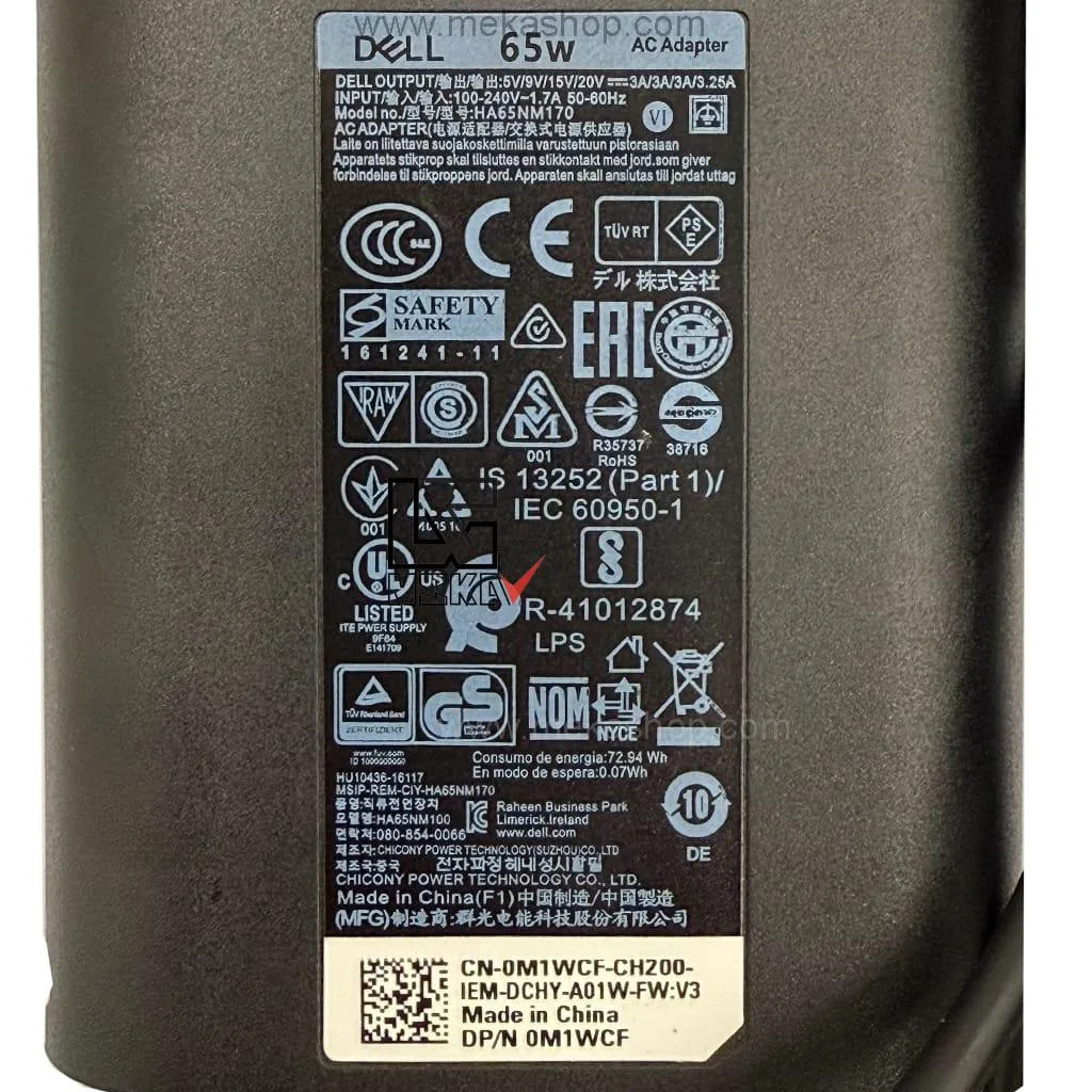 Dell-20V-3.25A-Type-C-65W