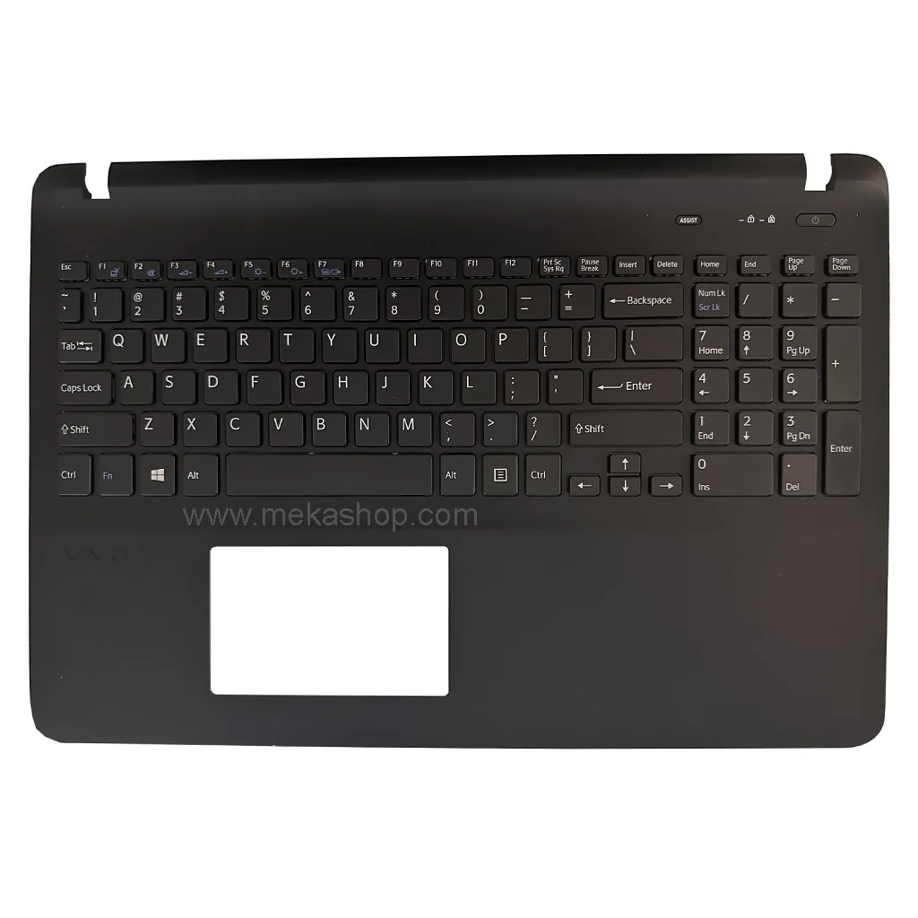 قاب کنار کیبورد با کیبورد لپ تاپ سونی...