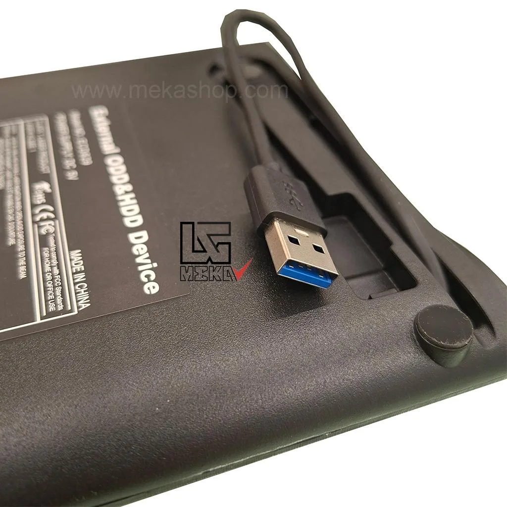 باکس تبدیل DVD رایتر اینترنال SATA به اکسترنال USB3.0 ضخیم 12.7mm