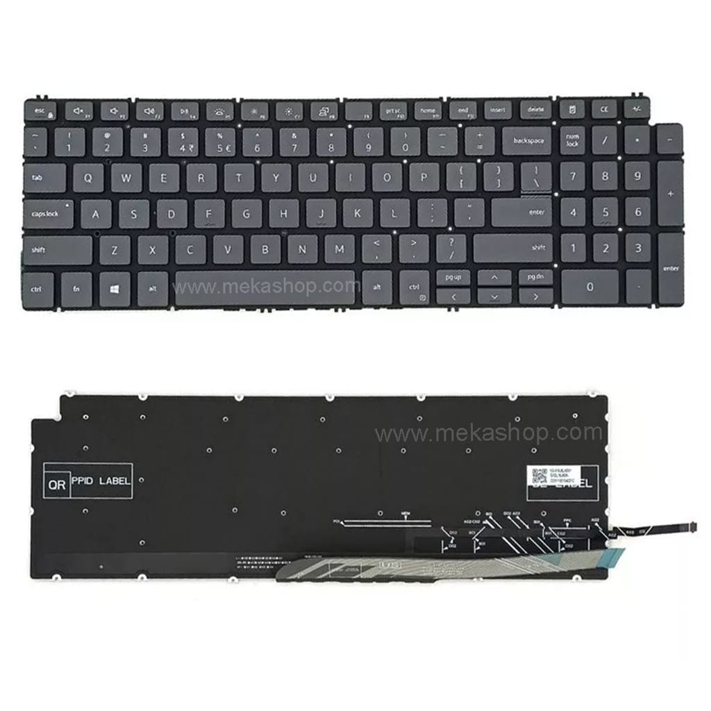 کیبورد لپ تاپ دل Dell Inspiron 15 3510 اینتر کوچک بدون موس و فریم