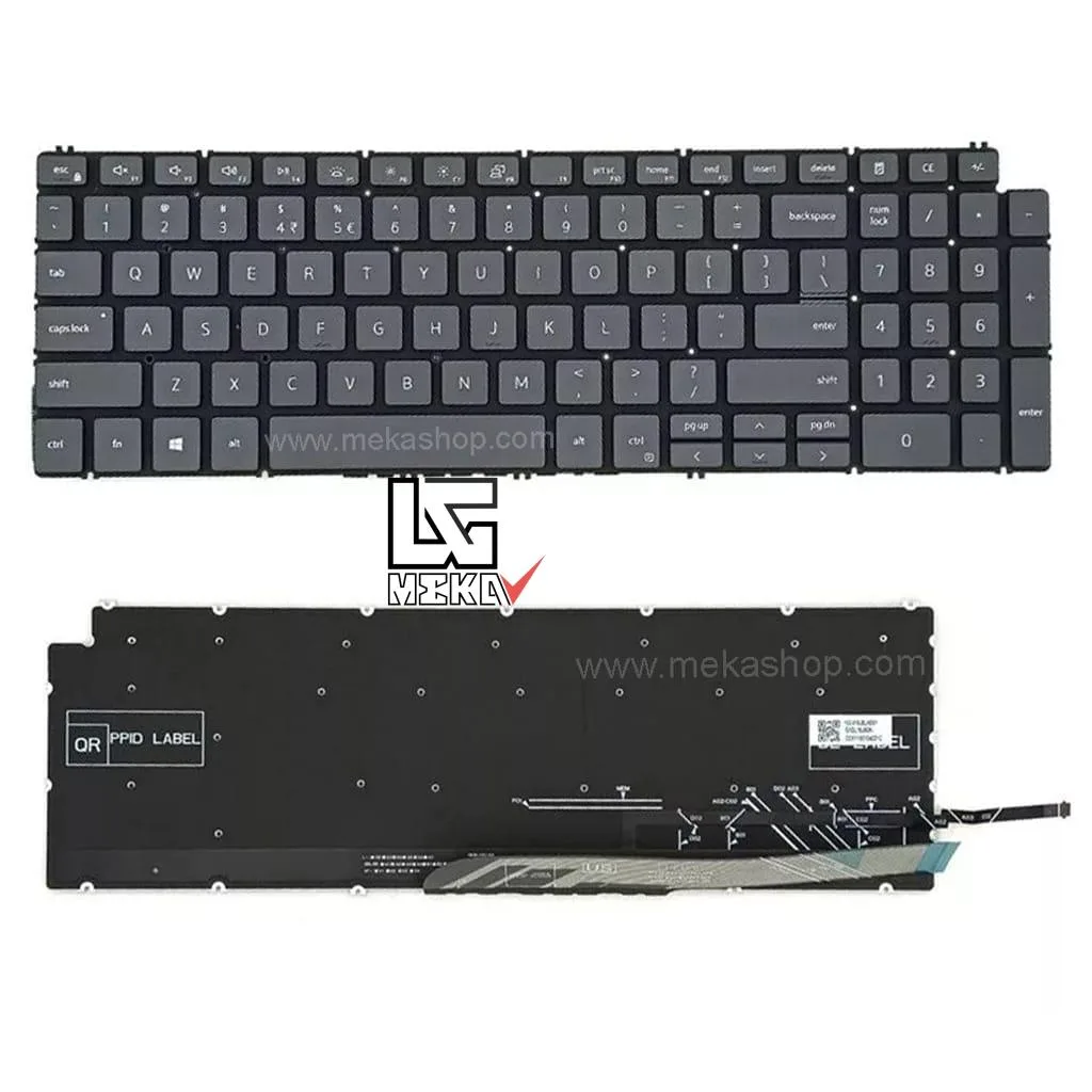 کیبورد لپ تاپ دل Dell Inspiron 15 3510 اینتر کوچک بدون موس و فریم