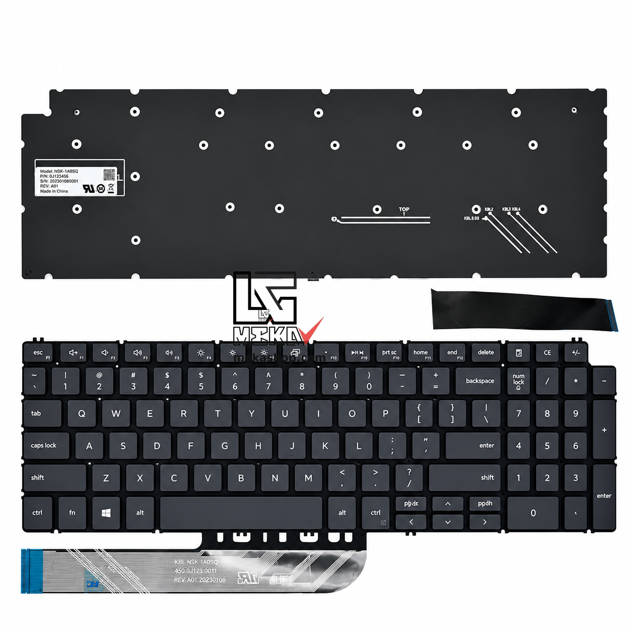 کیبورد لپ تاپ دل Dell Gaming G3 15 3579 3590 3779