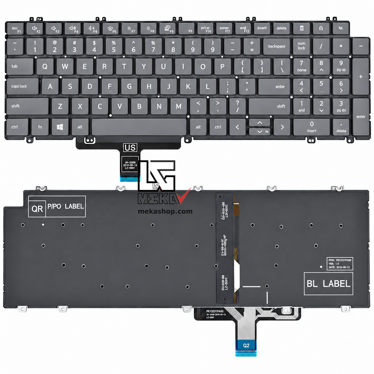 کیبورد لپ تاپ دل DELL Precision 3580 3581...