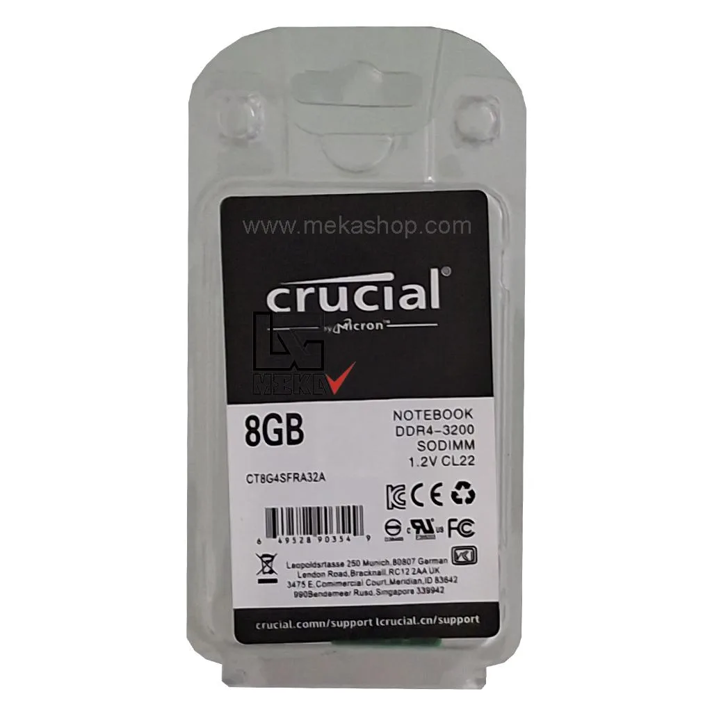 Crucial DDR4 3200MHz PC4 CL22 8GB