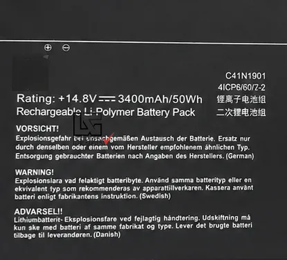 باتری لپ تاپ ایسوس Asus ZenBook Duo UX481F مدل C41N1901
