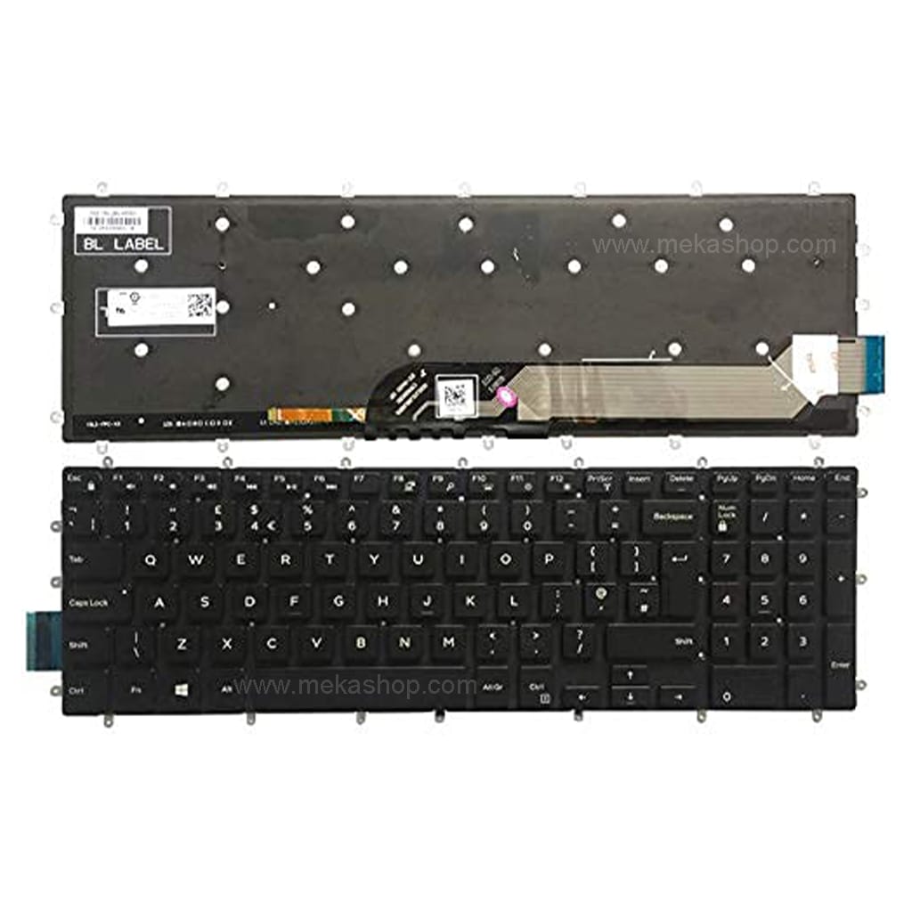 کیبورد لپ تاپ دل Dell Inspiron 15 5567 اینتر کوچک بدون فریم
