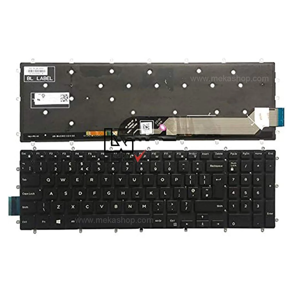 کیبورد لپ تاپ دل Dell Inspiron 15 5567 اینتر کوچک بدون فریم