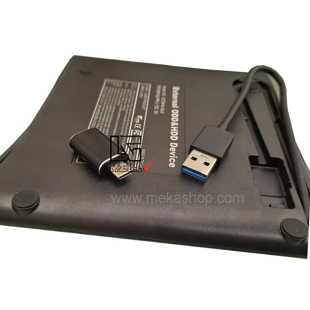 باکس تبدیل DVD_RW اینترنال SATA به اکسترنال USB3.0 نازک 9.5mm