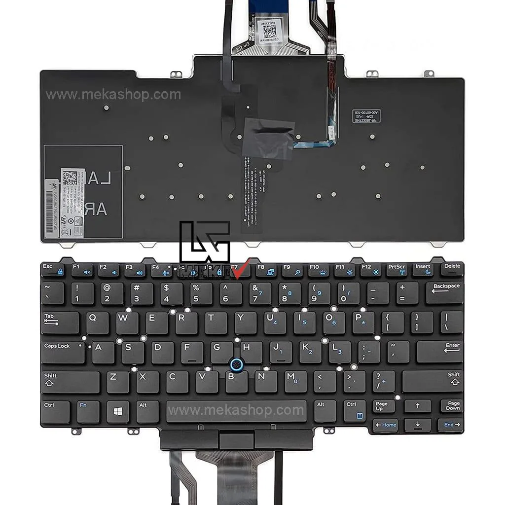 کیبورد لپ تاپ دل Dell Latitude 7490 اینتر کوچک با موس