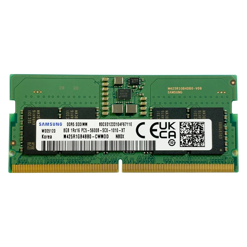 رم لپ تاپ 8 گیگابایت DDR5 سامسونگ مدل M425R1GB4BB0 فرکانس 5600 مگاهرتز