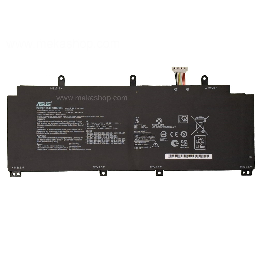 باتری اورجینال لپ تاپ ایسوس Pn: C41N2009) Asus ROG Flow X13 GV301 4Cells)