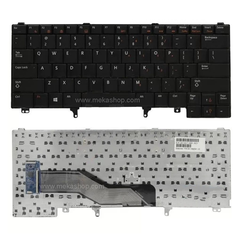 کیبورد لپ تاپ دل Dell Latitude E6420 اینتر کوچک بدون موس