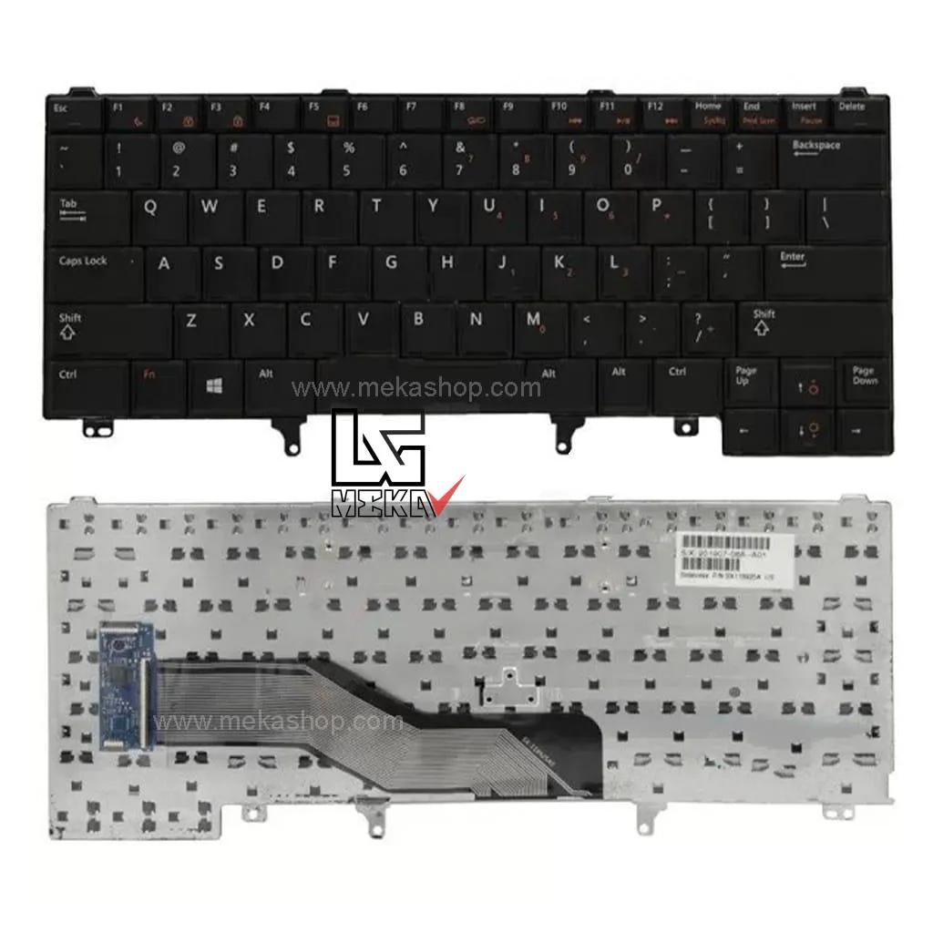 کیبورد لپ تاپ دل Dell Latitude E6420 اینتر کوچک بدون موس