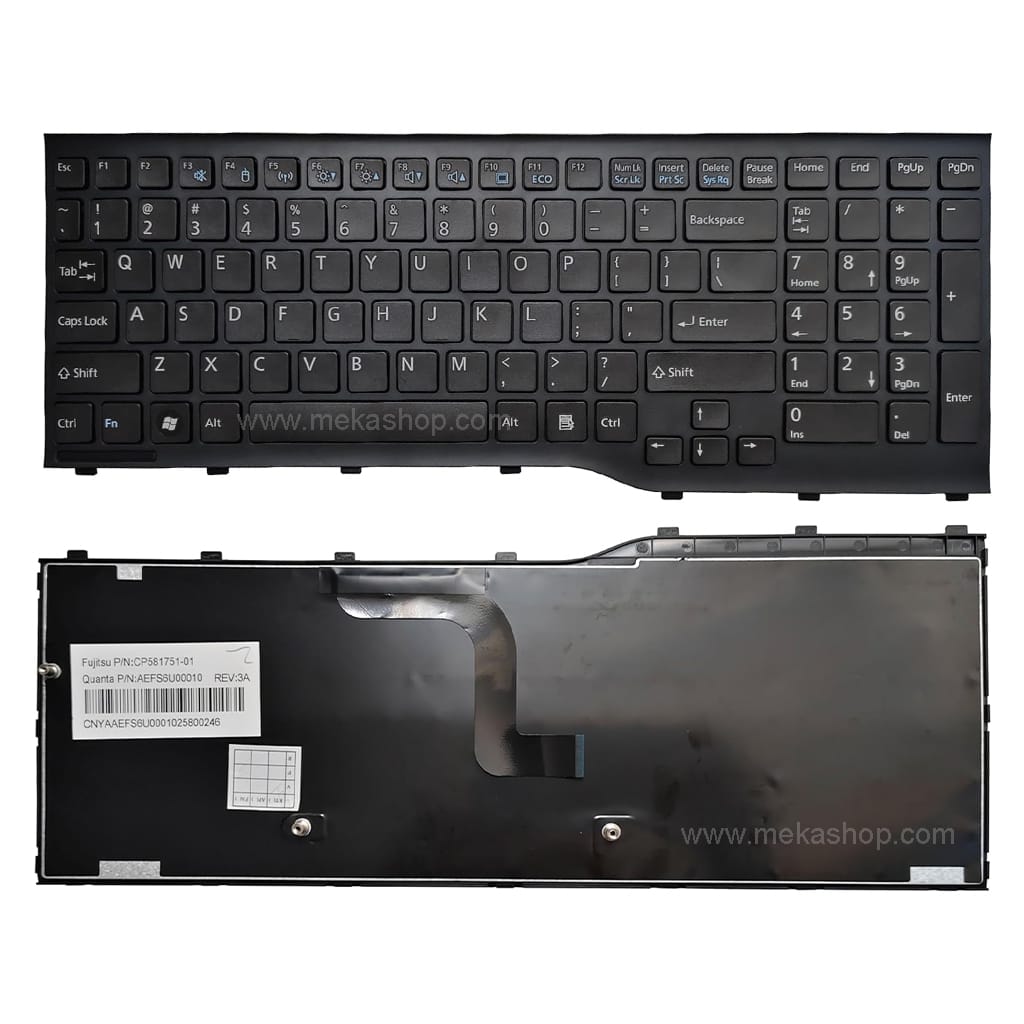 کیبورد لپ تاپ فوجیتسو Fujitsu Lifebook AH552