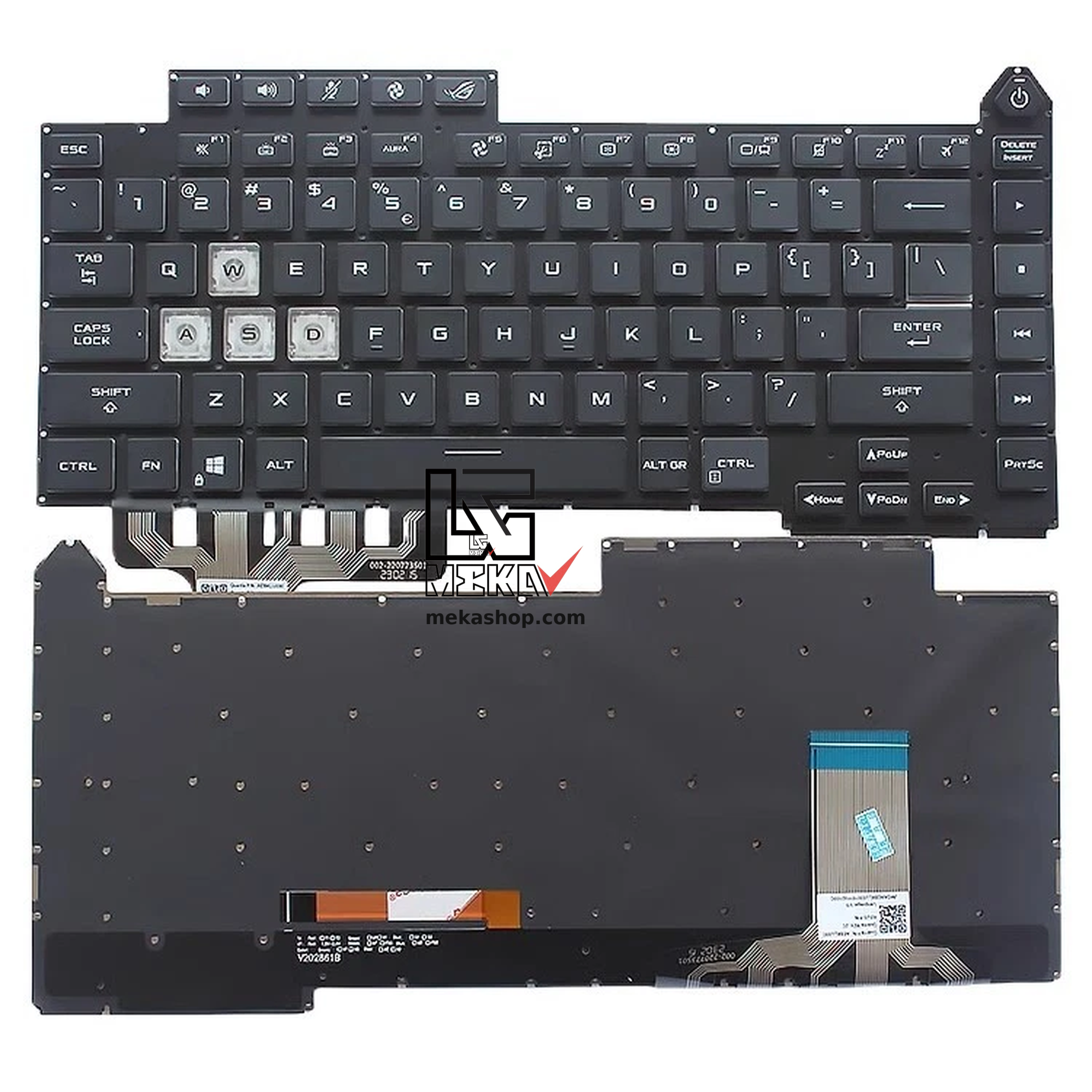 کیبورد لپ تاپ ASUS ROG Strix G15 G513Q G513QM G513RC G513RM G513RW G513QR G513QE بک لایت