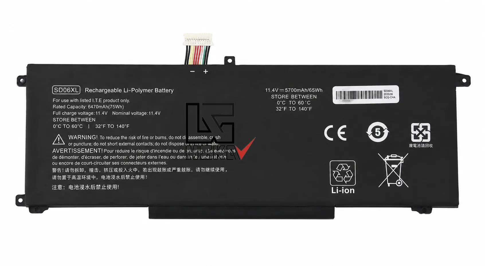HP Omen 15 2020 15-EK0000 Series: 15-EK0008CA 15-EK0010CA 15-EK0018CA 15-EK0020CA 15-EK0013DX 15-EK0023DX 15-EK0025TX 15-EK0003NA 15-EK0071NG 15-EK0277NG 15-EK0456NG 15-EK0019NR; HP Omen 15-EN 15-EN0000 Series: 15-EN0002AX 15-EN0002LA 15-EN0007AX 15-EN0010CA 15-EN0013AX 15-EN0013DX 15-EN0014AX 15-EN0023AX 15-EN0023DX 15-EN0024AX 15-EN0025AX Replace Part Numbers: SD06XL HSTNN-089U HSTNN-DB9U HSTNN-OB1R L84356-2C1 L84357-AC1 L84392-005 L84394-005 LB4392-005 L84392-006 SDO6XL SD06070XL SD06080XL SD06