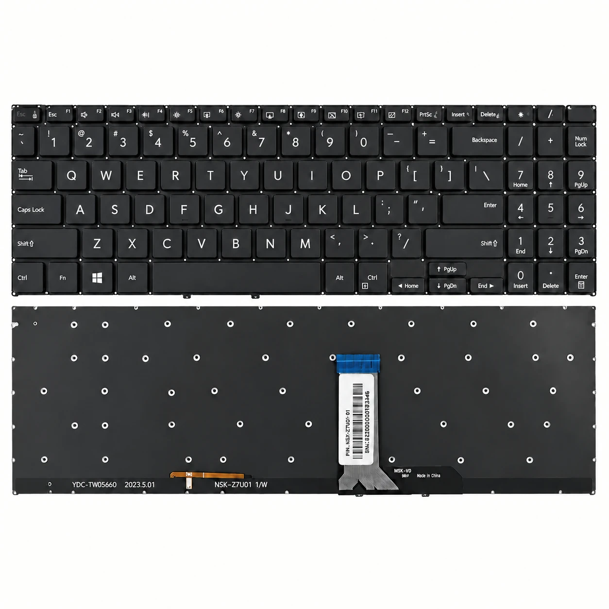 کیبورد لپ تاپ ایسوس ASUS VivoBook Pro 15 OLED K6502  با بک‌لایت