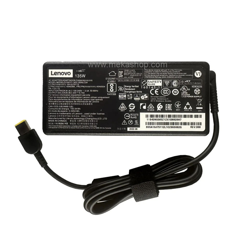 شارژر آداپتور اورجینال لپ تاپ لنوو Lenovo 20V...