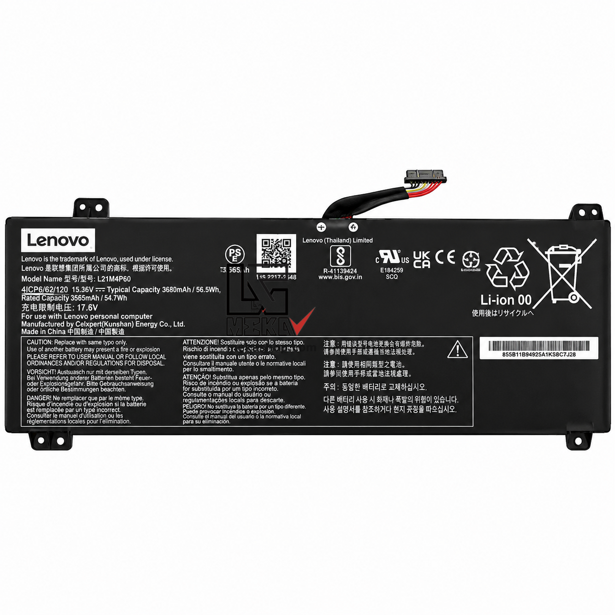 باتری اورجینال لپ تاپ لنوو Lenovo LOQ 15 16 Legion Slim 5 IdeaPad 1 مدل L22M4PA0