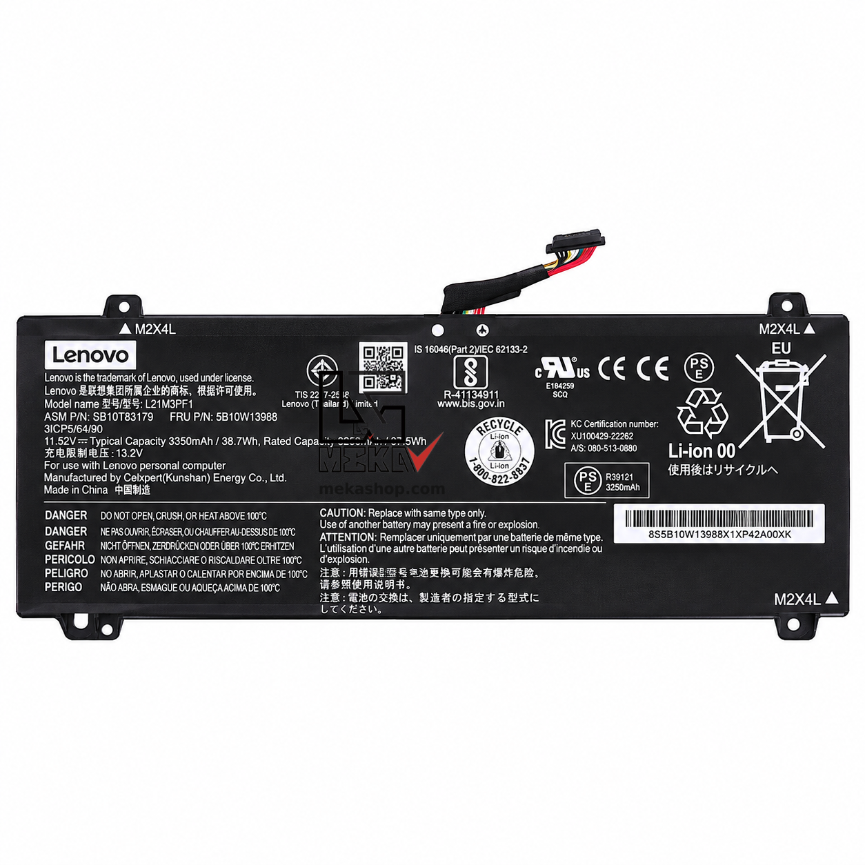 باتری لپ تاپ لنوو L22M4PA0 سازگار با Lenovo Legion Slim 5 و LOQ 15IRH8 و 16IRH8