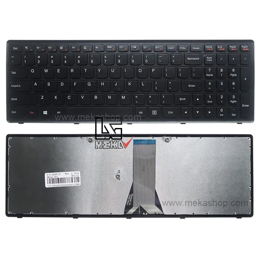 کیبورد لپ تاپ لنوو Lenovo Z510 با فریم مشکی