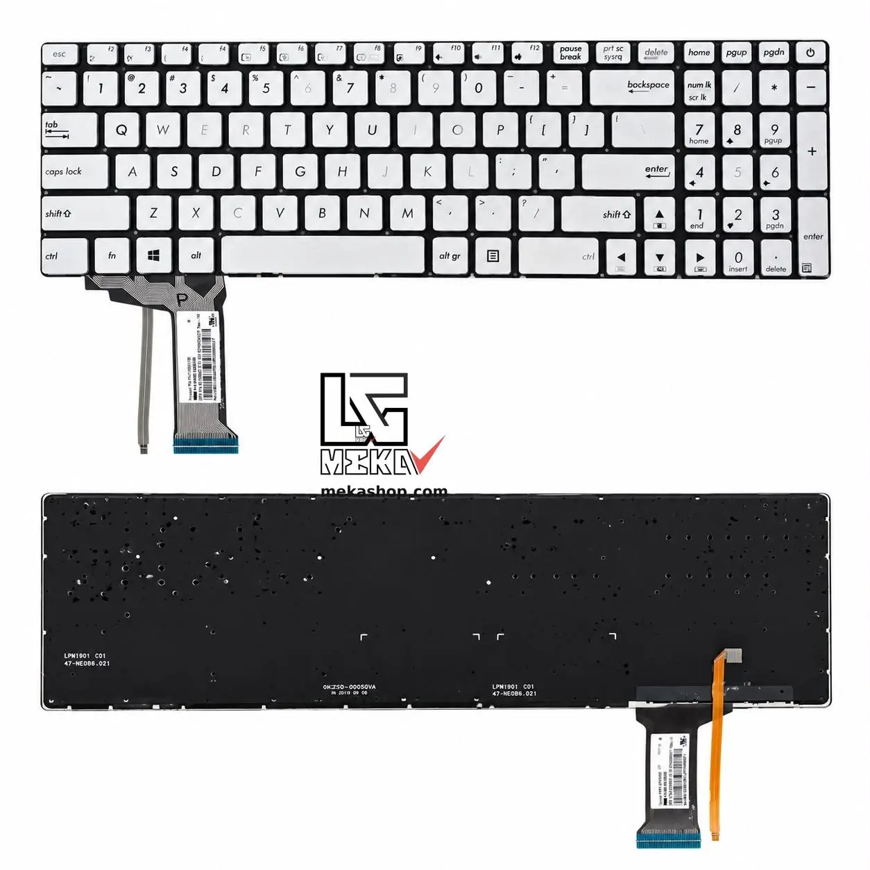 کیبورد لپ تاپ ایسوس ASUS N551 G551 بک‌لایت
