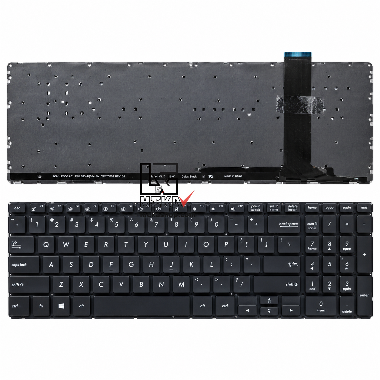 کیبورد لپ تاپ ایسوس ASUS N550 N56 با...