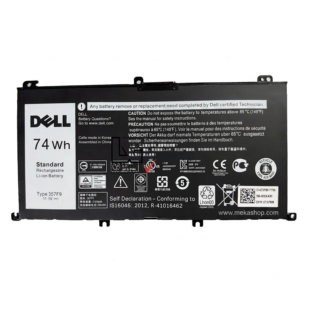 باتری اورجینال لپ تاپ دل Dell Inspiron 7559 مدل 357F9