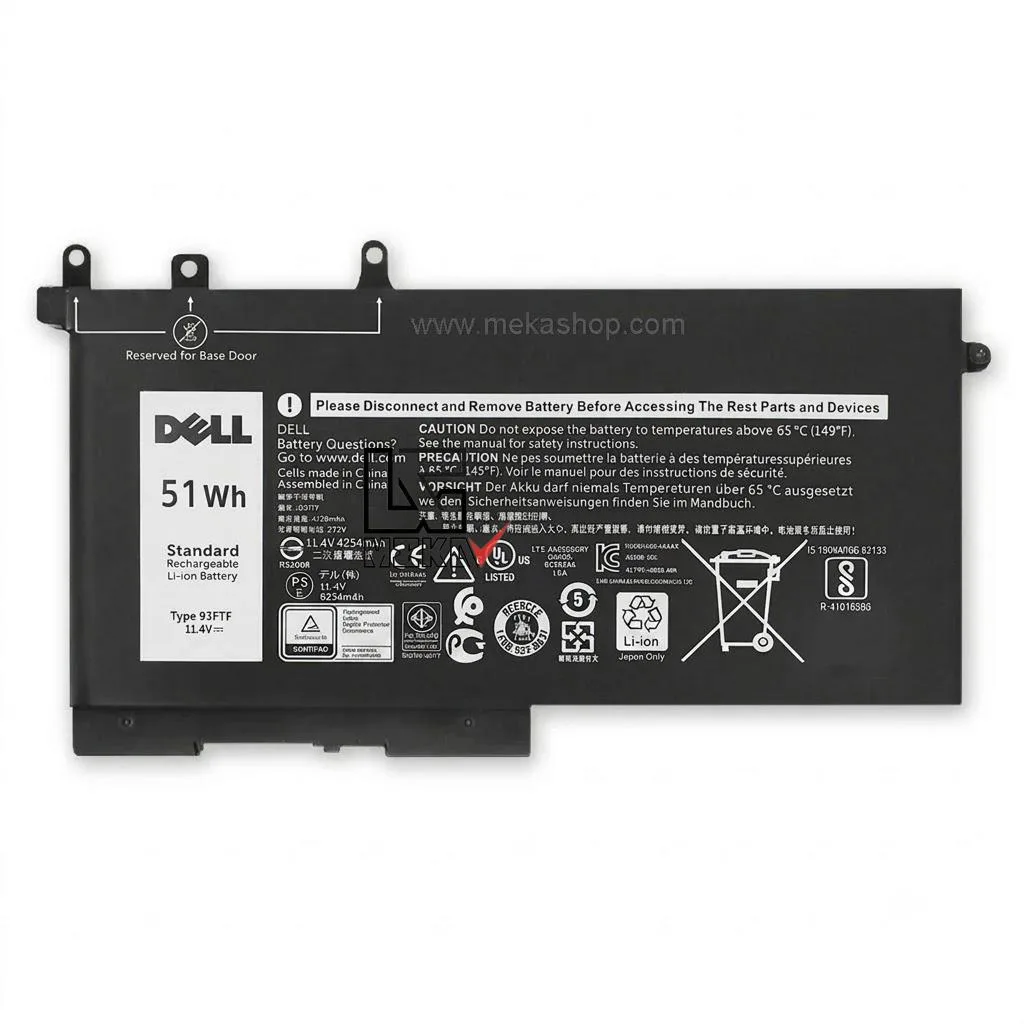 باتری اورجینال لپ تاپ Dell Latitude 12 5280...