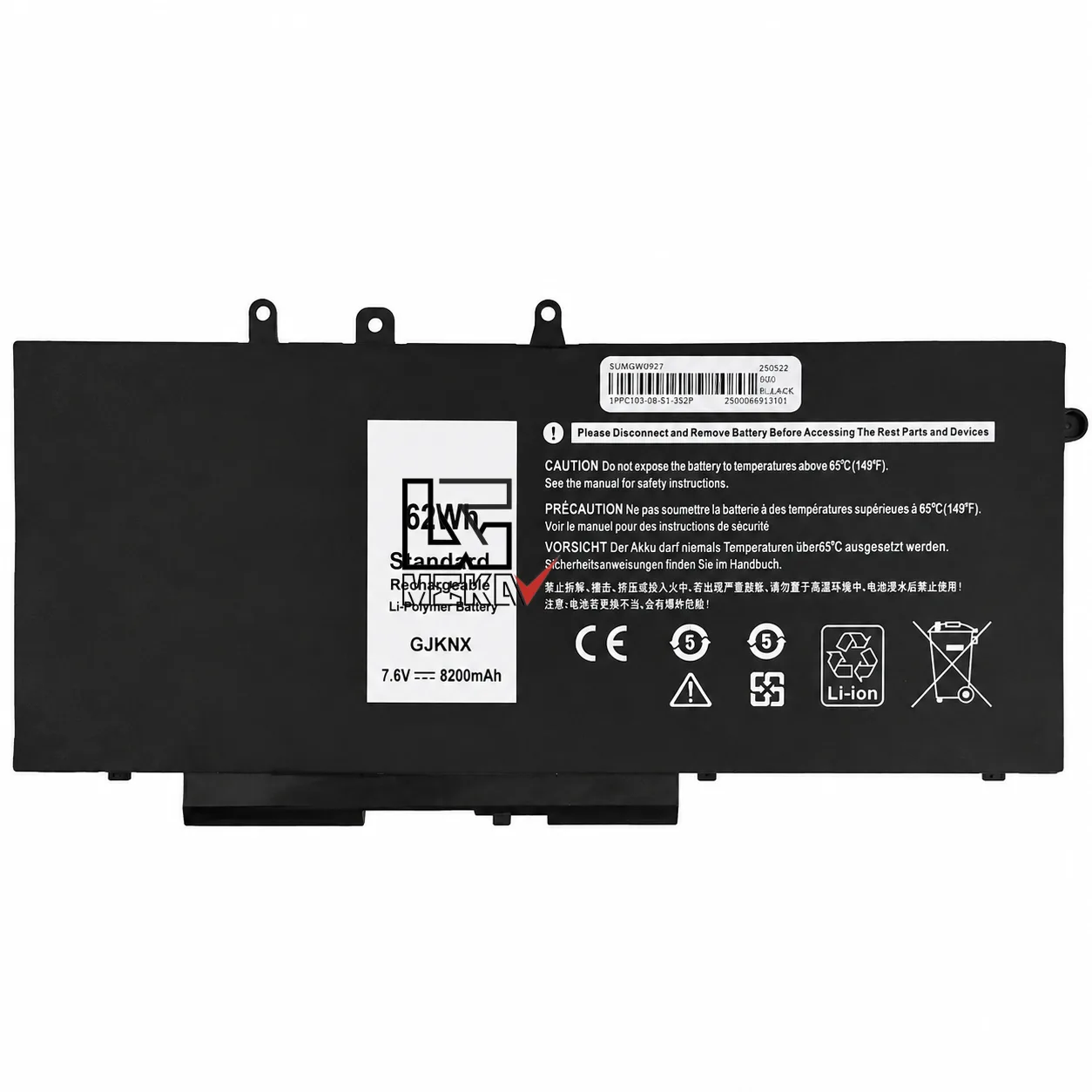 باتری Dell Latitude 5480 مدل GJKNX