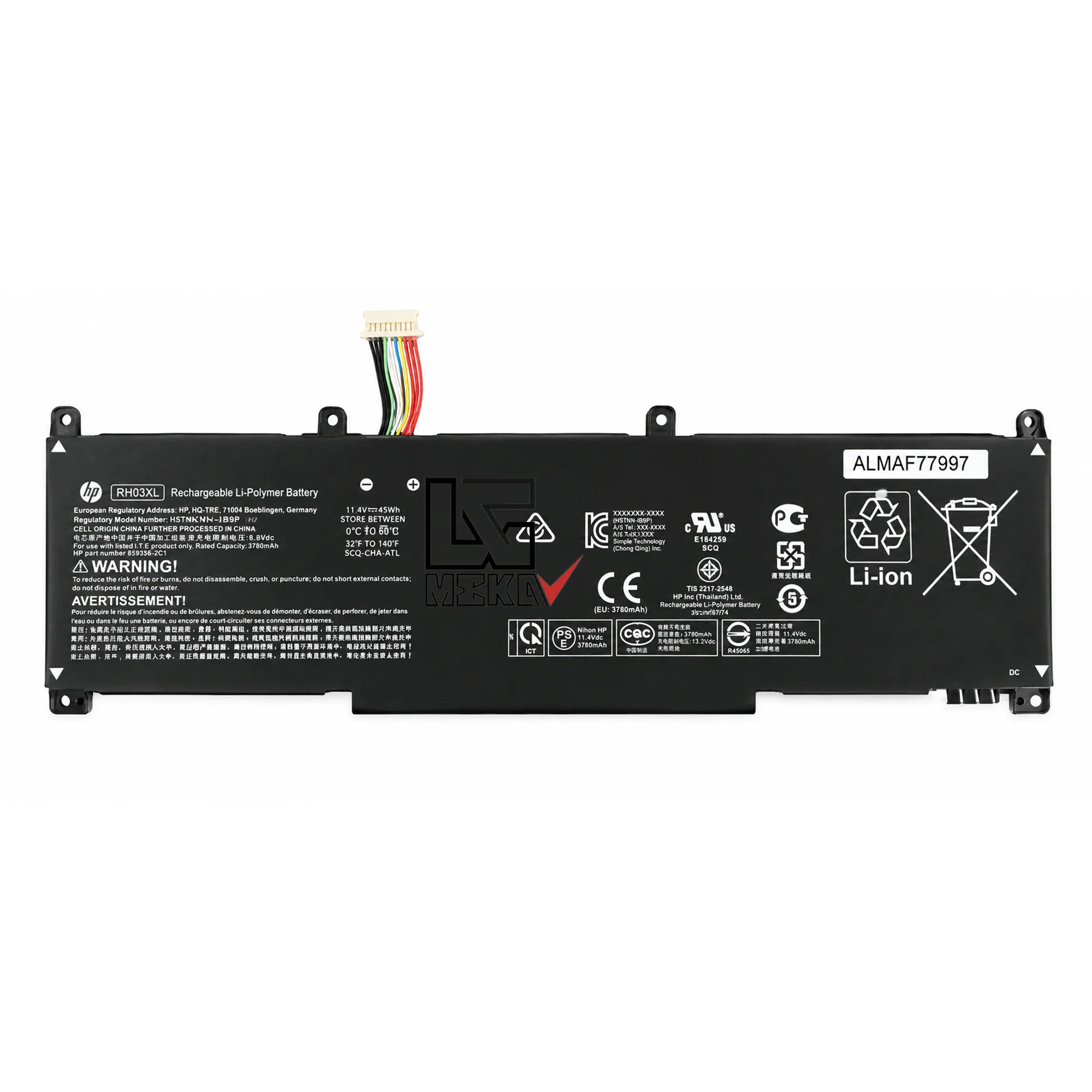 باتری HP مدل RH03XL مناسب لپ تاپ ProBook 430 440 G8