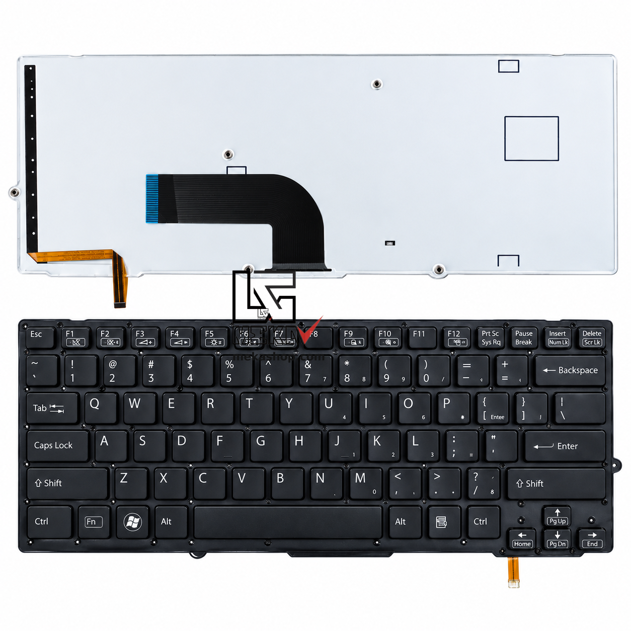 کیبورد لپ تاپ سونی SONY VAIO VPC-SA VPC-SB با بکلایت
