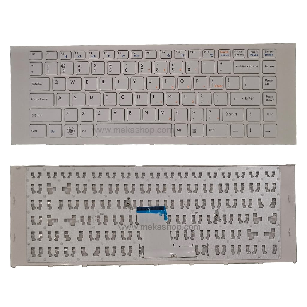 کیبورد لپ تاپ سونی Sony Vaio VPC-EA سفید رنگ