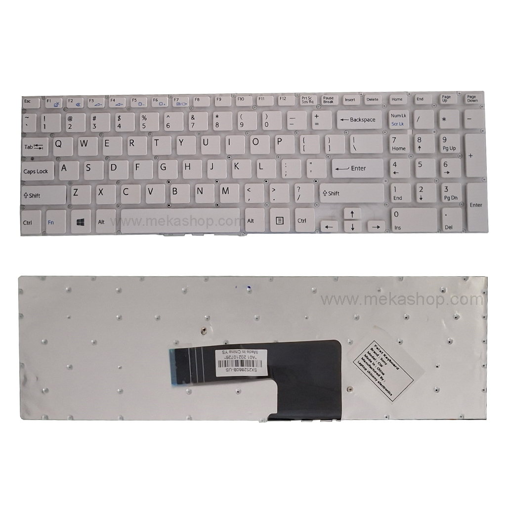 کیبورد لپ تاپ سونی Sony Vaio SVF15 سفید