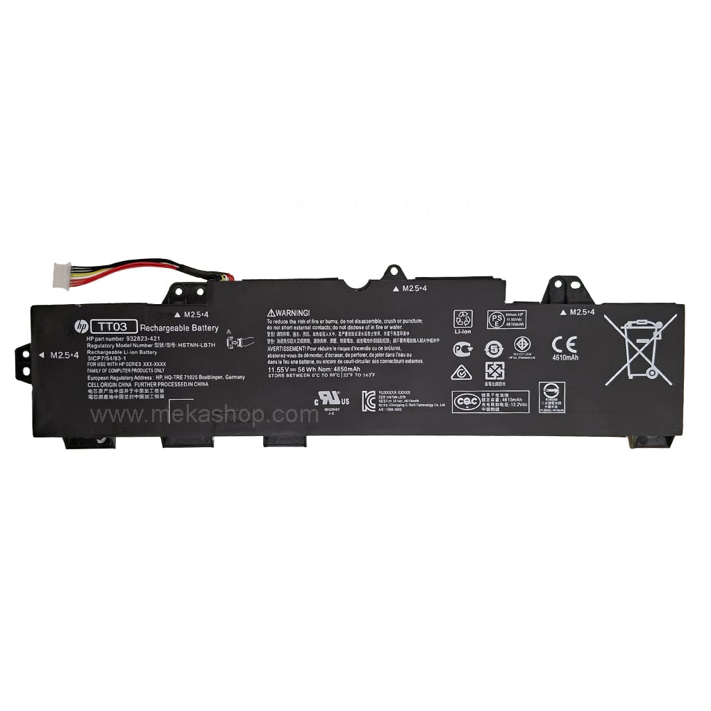 باتری اورجینال لپ تاپ اچ پی Pn: TT03XL) HP EliteBook 850 G5 3Cells)