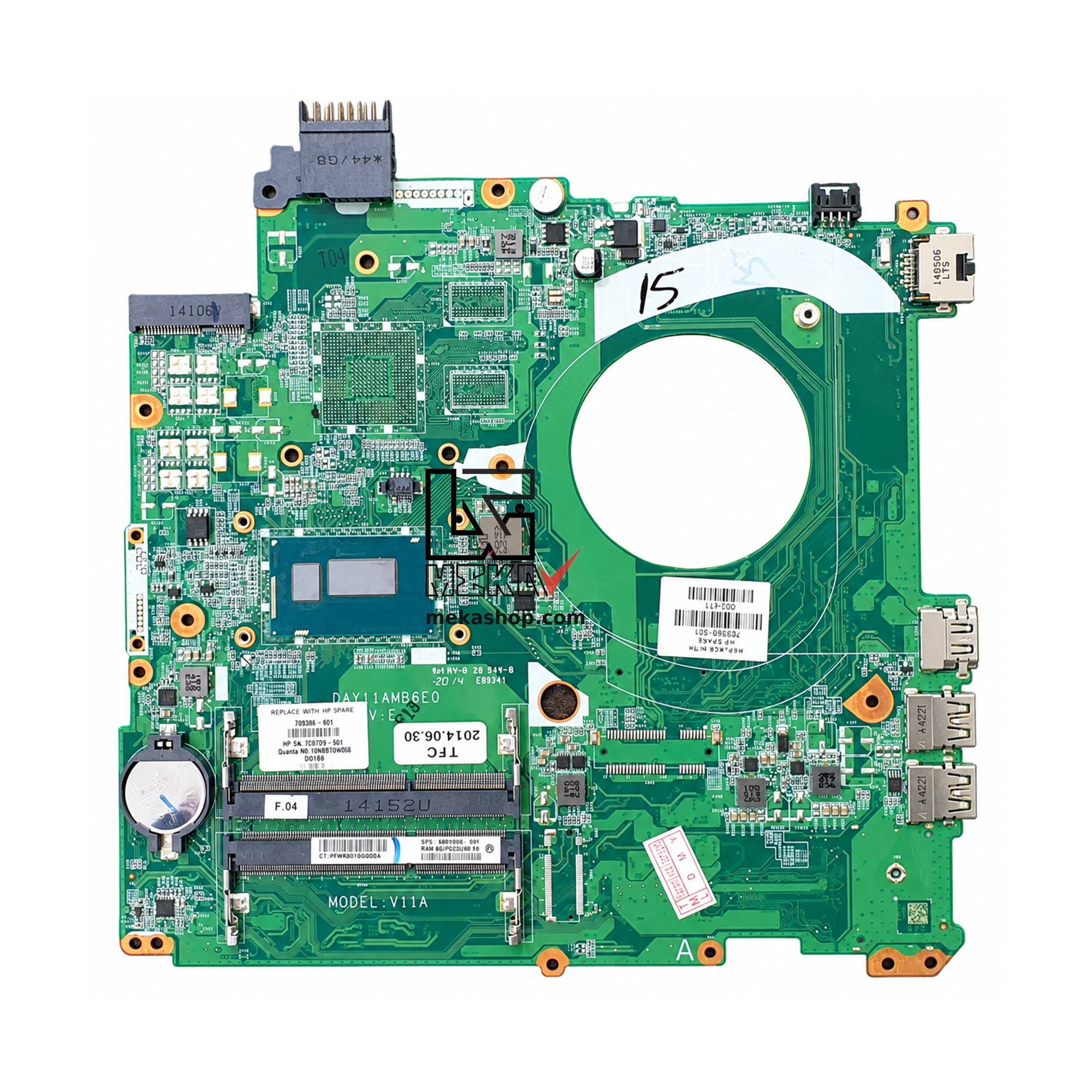 مادربرد لپ تاپ اچ پی HP 15-P Intel...
