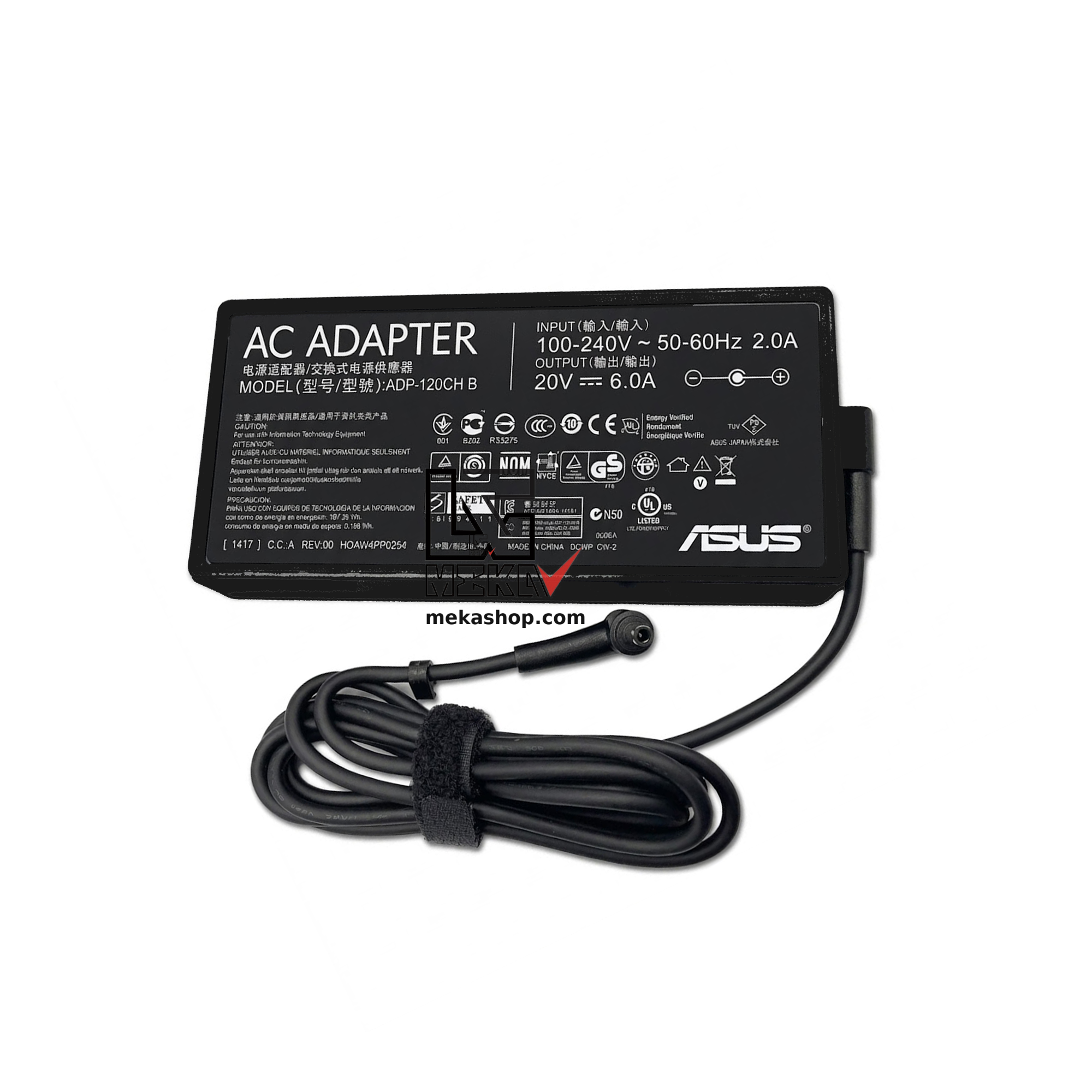 آداپتور لپ تاپ ایسوس اورجینال Pin 6.0×3.7 | ASUS ADP-120CH B