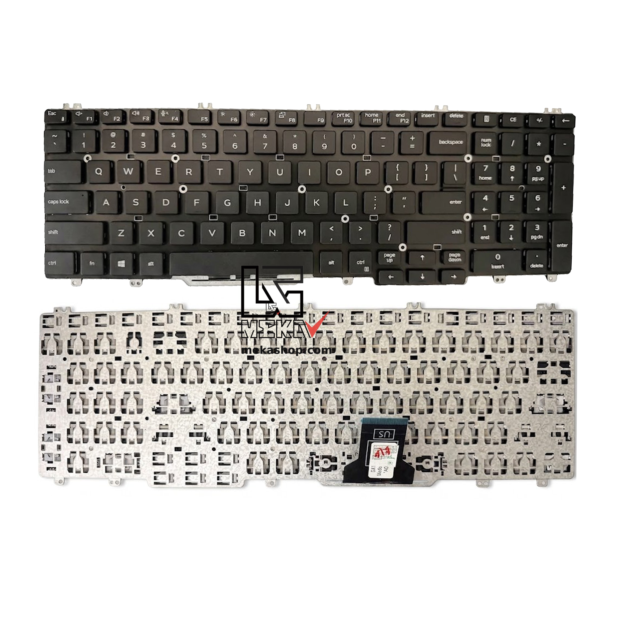 کیبورد لپ تاپ Dell 3551 Precision 3550 مشکی