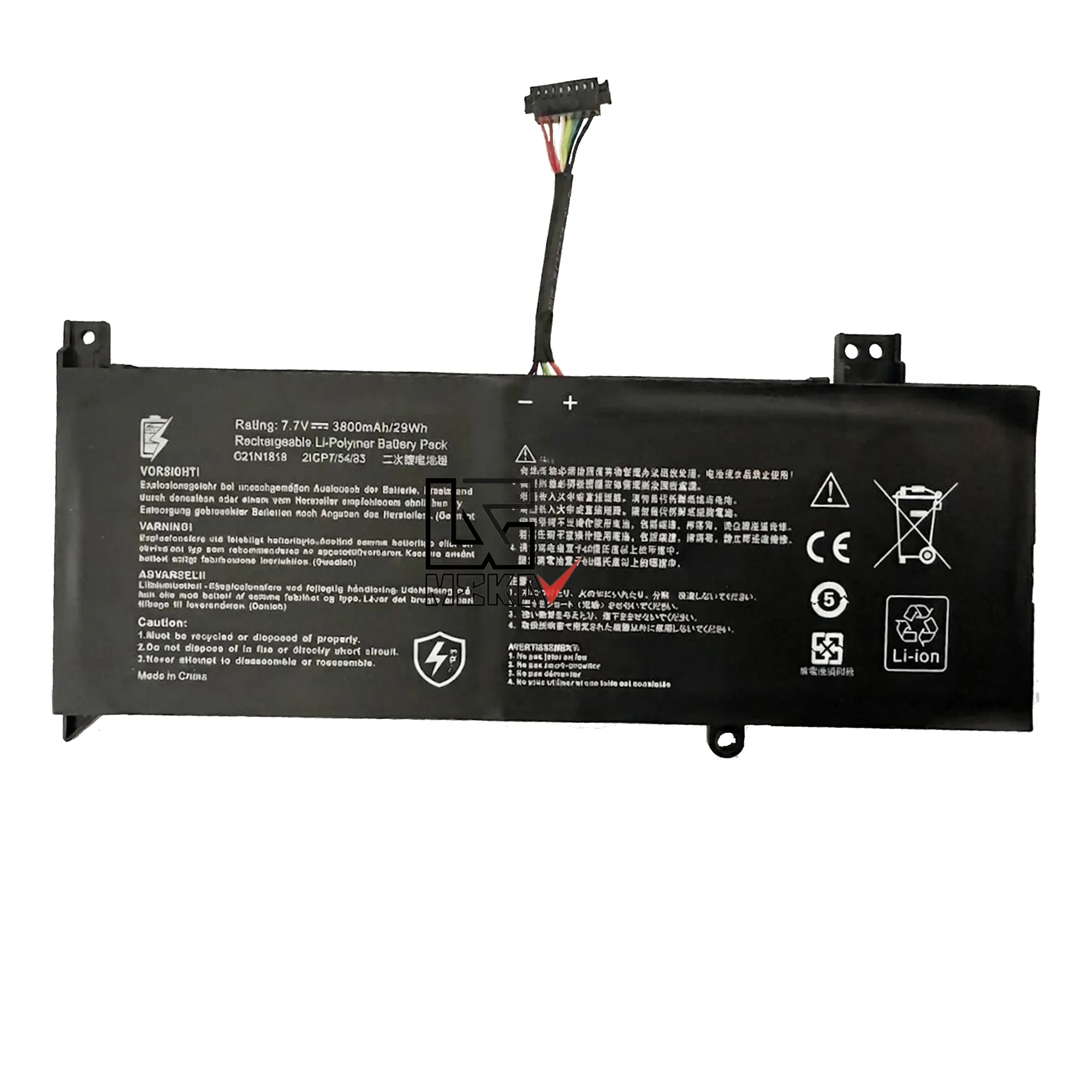 باتری لپ تاپ ایسوس Asus R521 مدل B21N1818-3