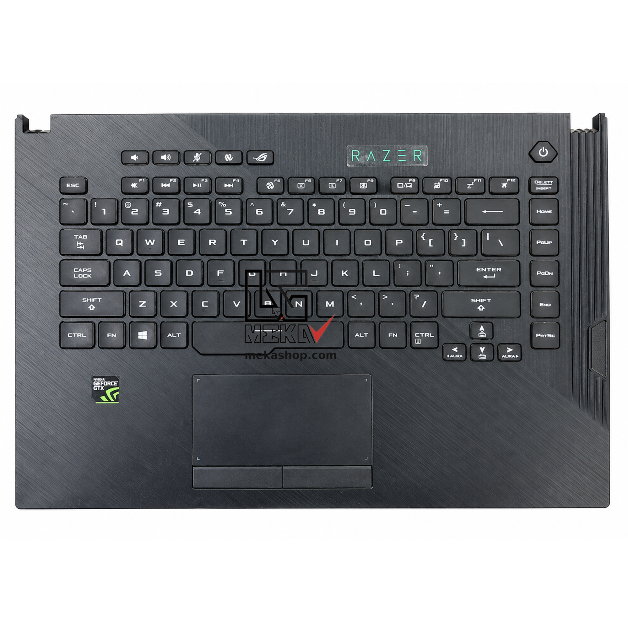 قاب دور کیبورد و کیبورد و تاچ پد لپ تاپ ایسوس ASUS ROG Strix G531G مشکی کارکرده