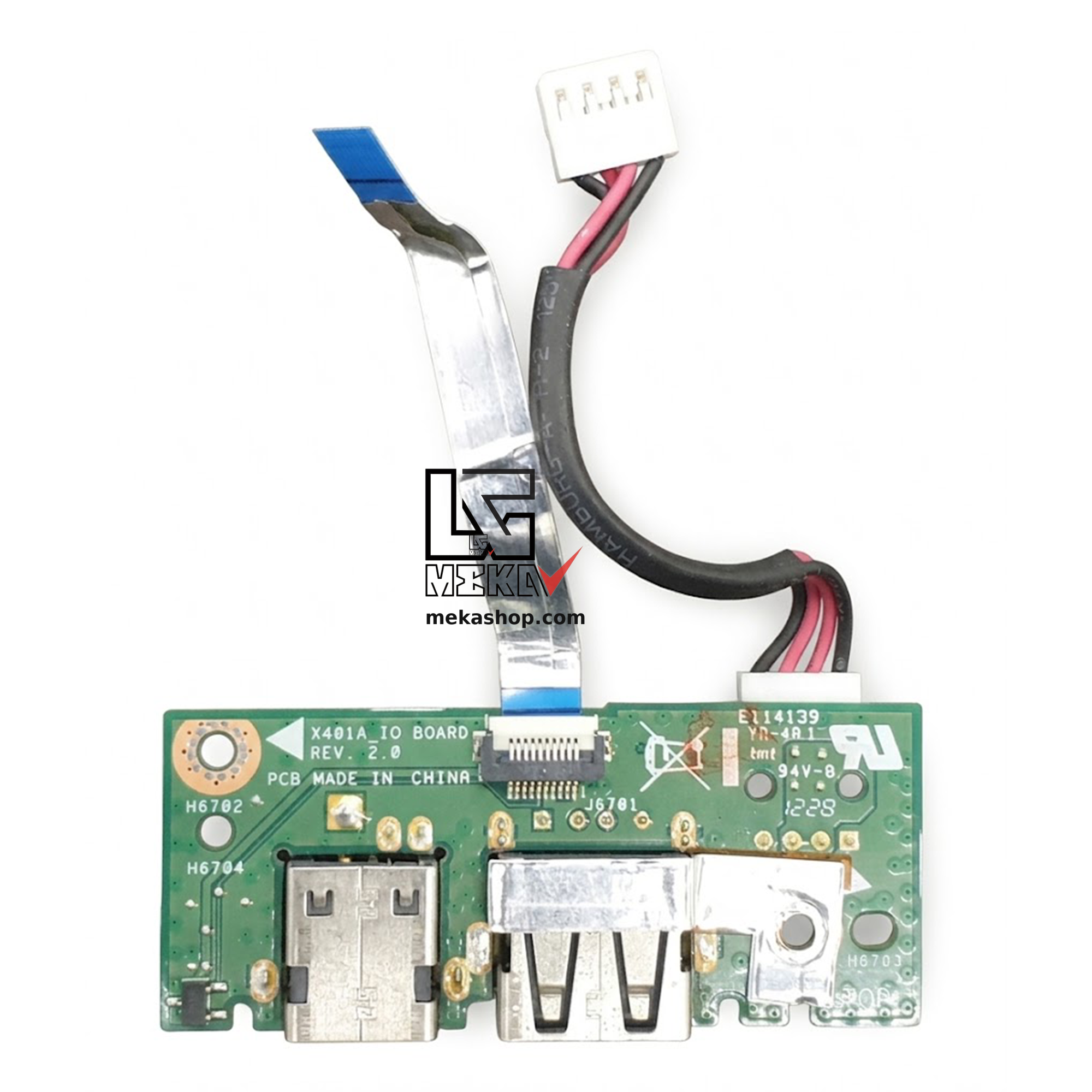 سوکت شارژر لپ تاپ ایسوس ASUS X401A مدل 60-NLOIO1001 کارکرده
